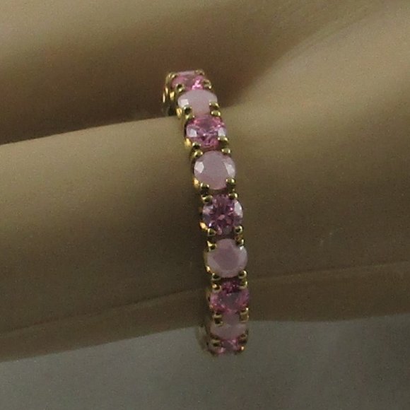 2.1ct Absolute Pink Opaque Band Ring - Picture 5 of 6